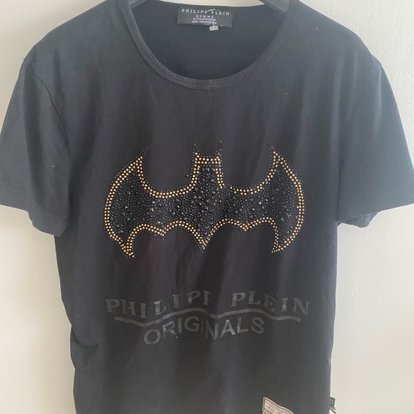Unisex philipp plein flying bat rhinestone tshirt - Picture 10 of 15
